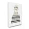 Stupell Industries White, Gray, & Gold Designer Bookstack with Florals Wall Art